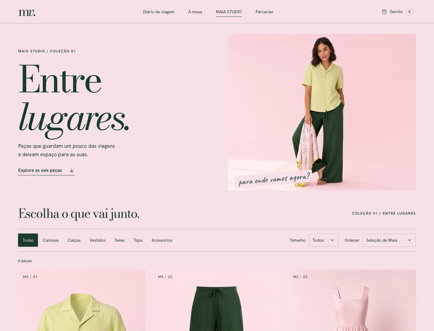 MAIA STUDIO. A mesma identidade, uma outra intenção de navegação.